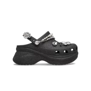 Giày Clog Nữ Crocs Bae Wedding Glitter - Black