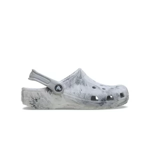 Giày Clog Unisex Crocs Classic Watercolor Marbled - Grey Swirl